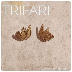 💘TRIFARI Gold Flame Earrings